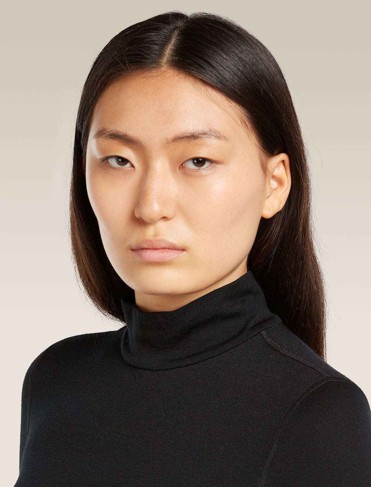 Women's Merino 260 Tech Long Sleeve Turtleneck Thermal Top Black - 6