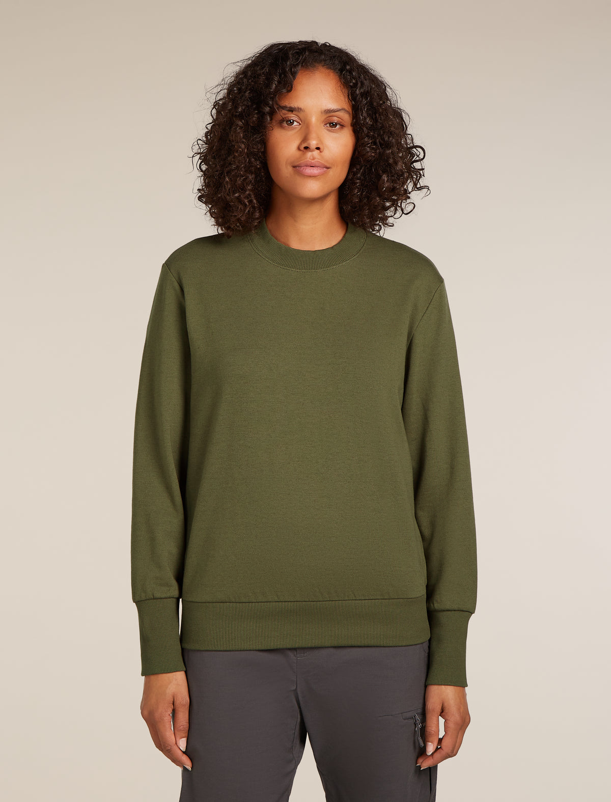 Women's Central Long Sleeve Sweatshirt Loden - 1
