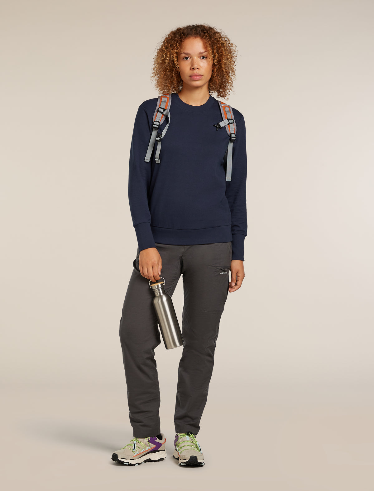 Women's Central Long Sleeve Sweatshirt Midnight Navy - 4