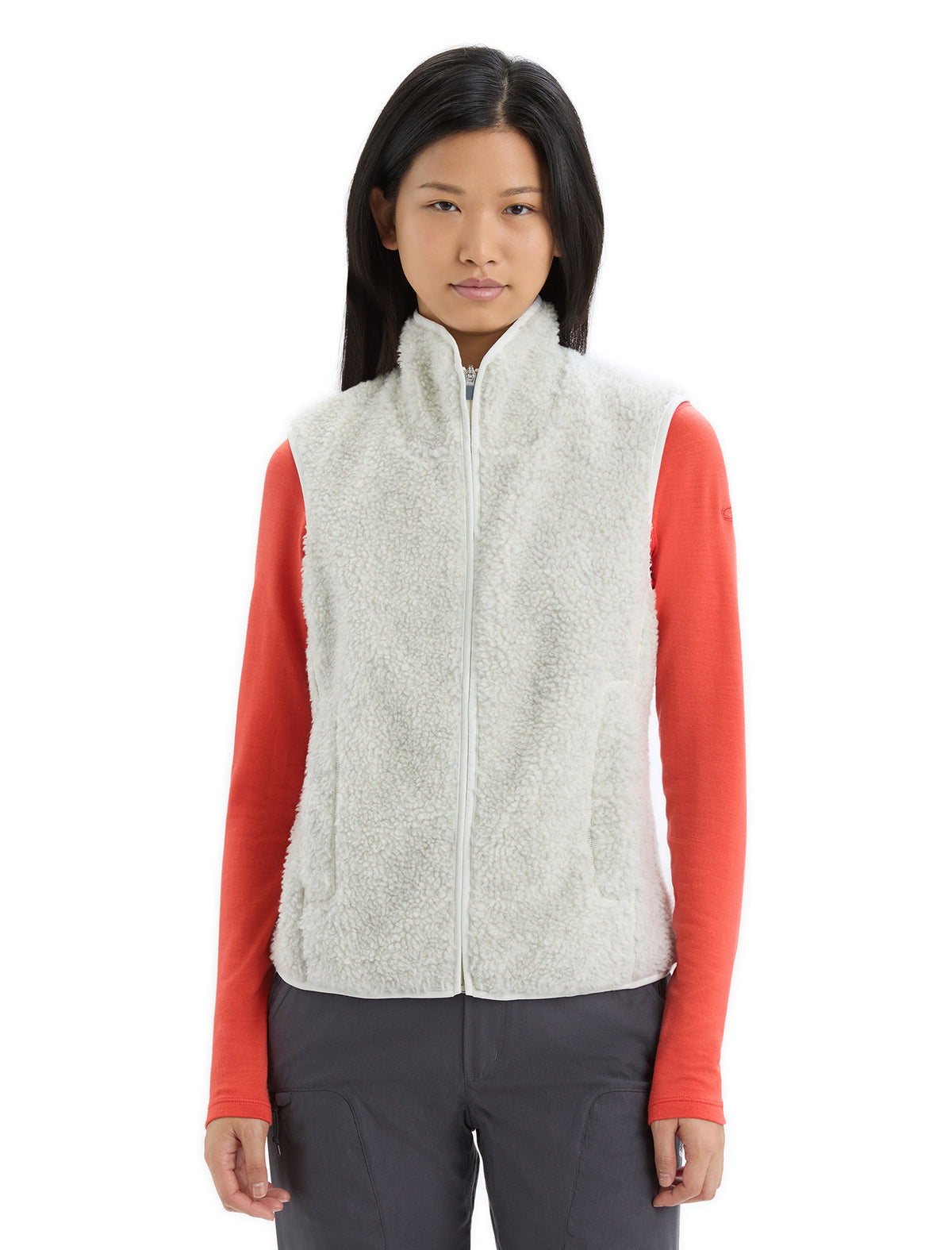Women's RealFleece™ High Pile Vest Ecru Heather - 1