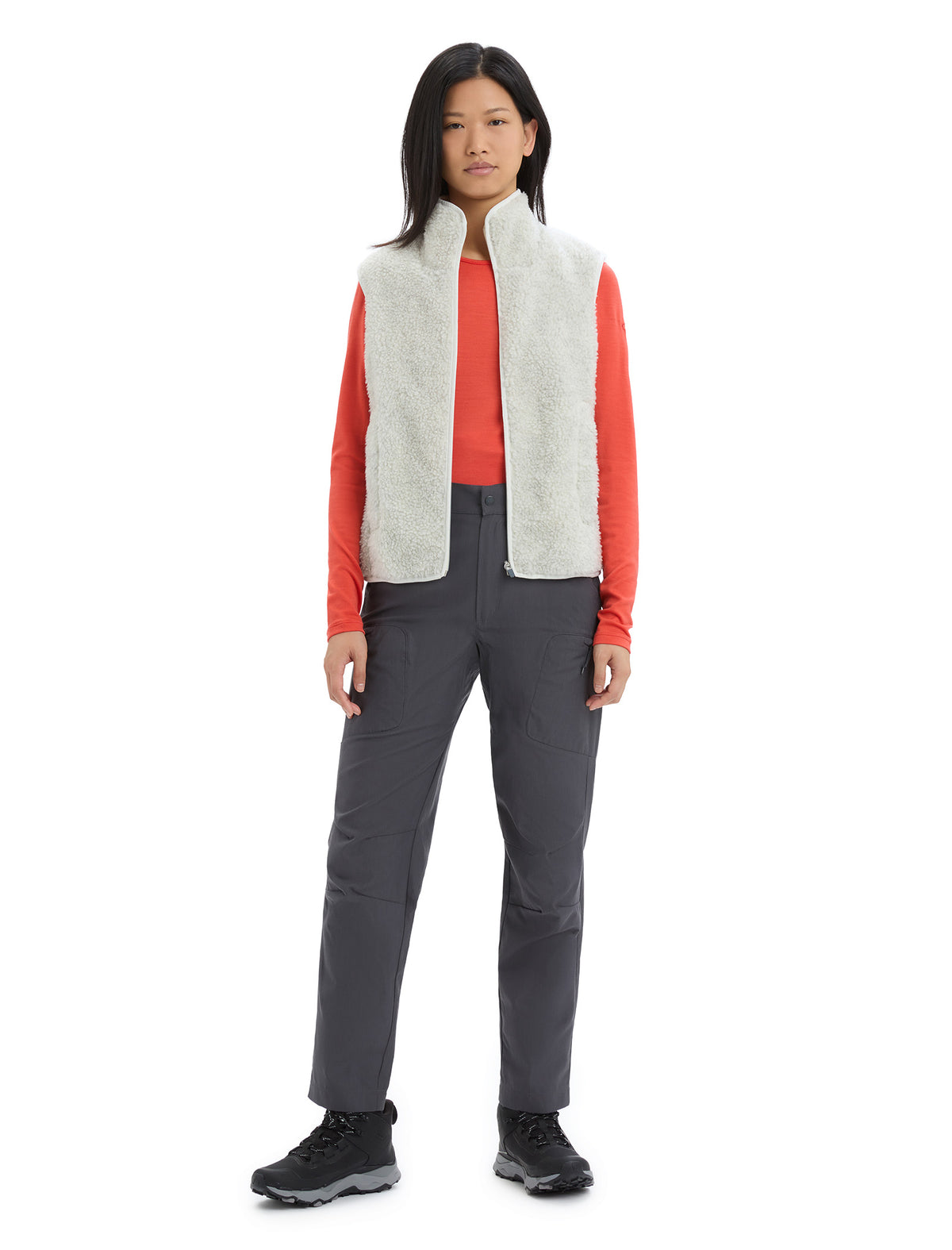 Women's RealFleece™ High Pile Vest Ecru Heather - 3