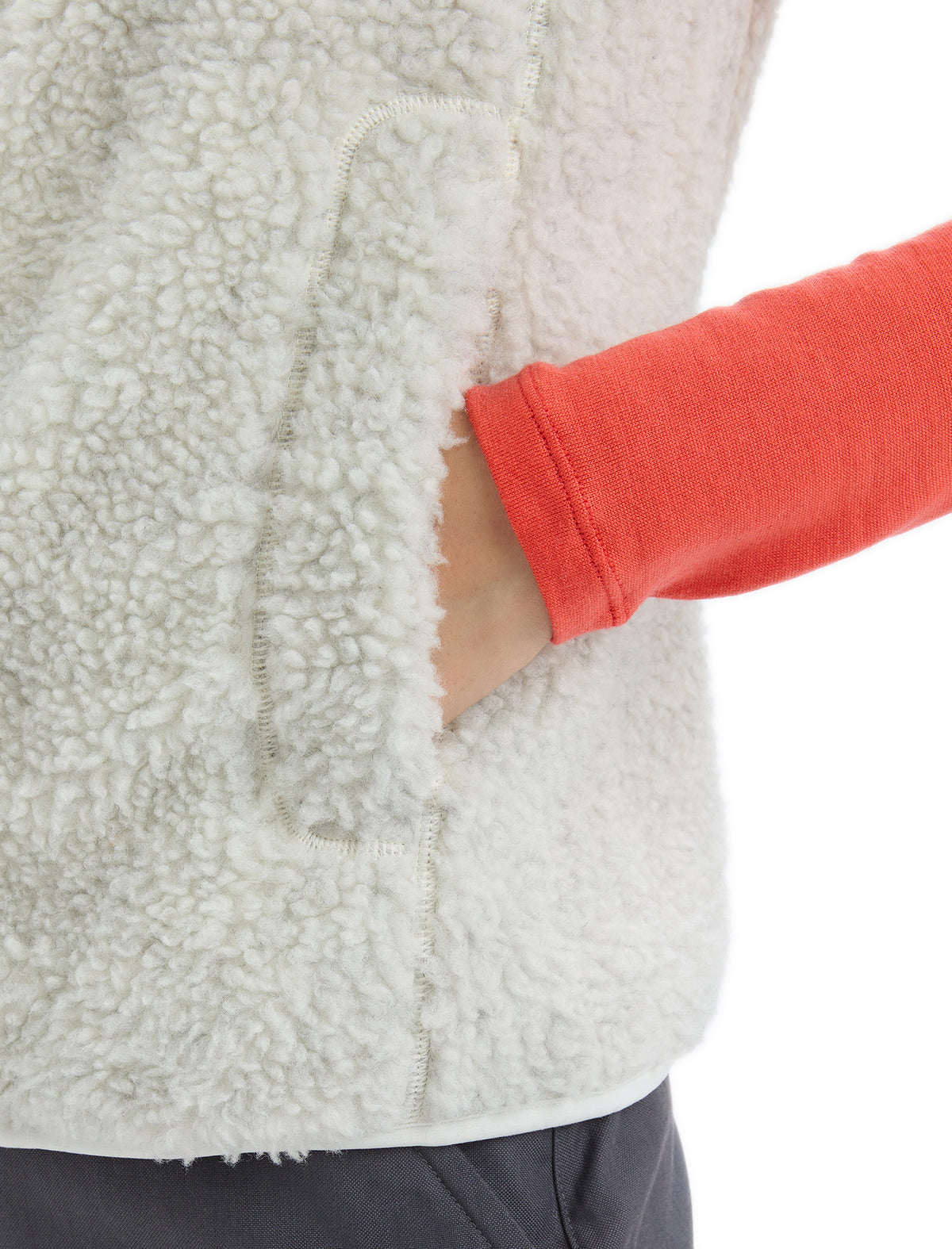 Women's RealFleece™ High Pile Vest Ecru Heather - 6