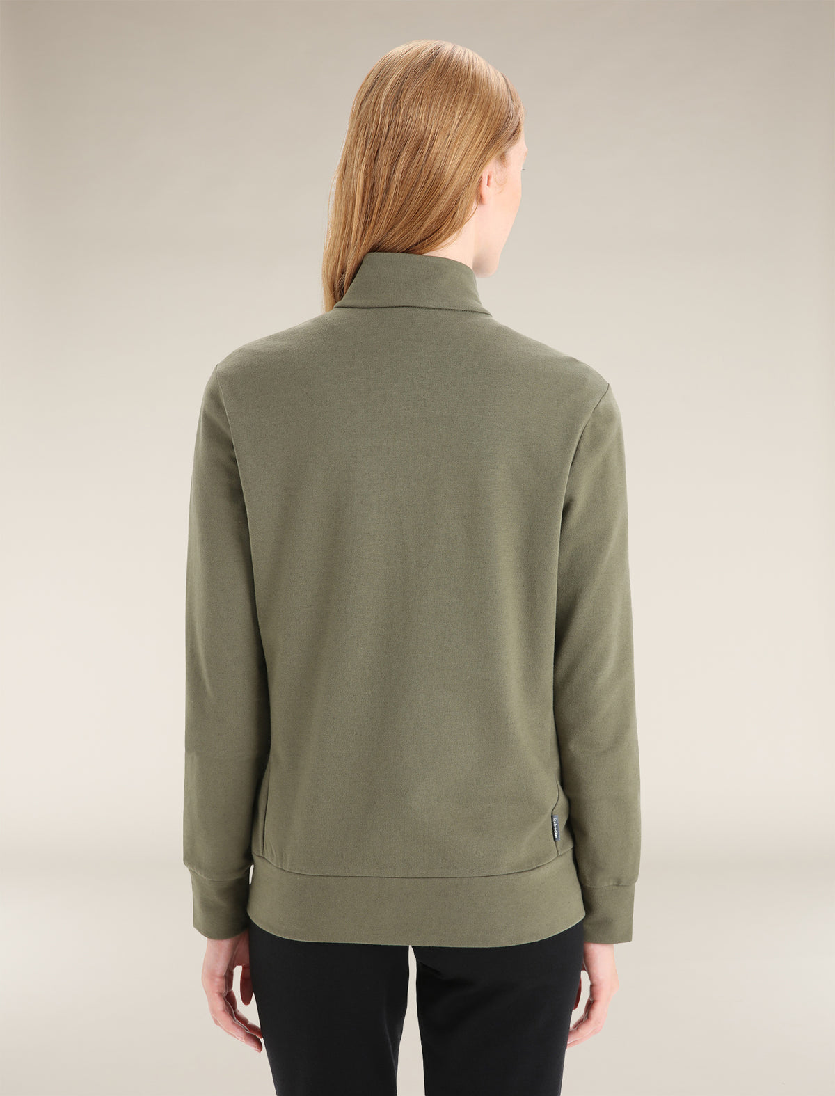 Women's Merino Blend Central Classic Long Sleeve Zip Sweatshirt  - 2