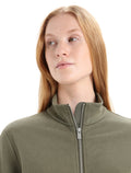 Women's Merino Blend Central Classic Long Sleeve Zip Sweatshirt  - 5