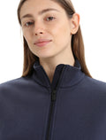 Women's Merino Blend Central Classic Long Sleeve Zip Sweatshirt  - 5
