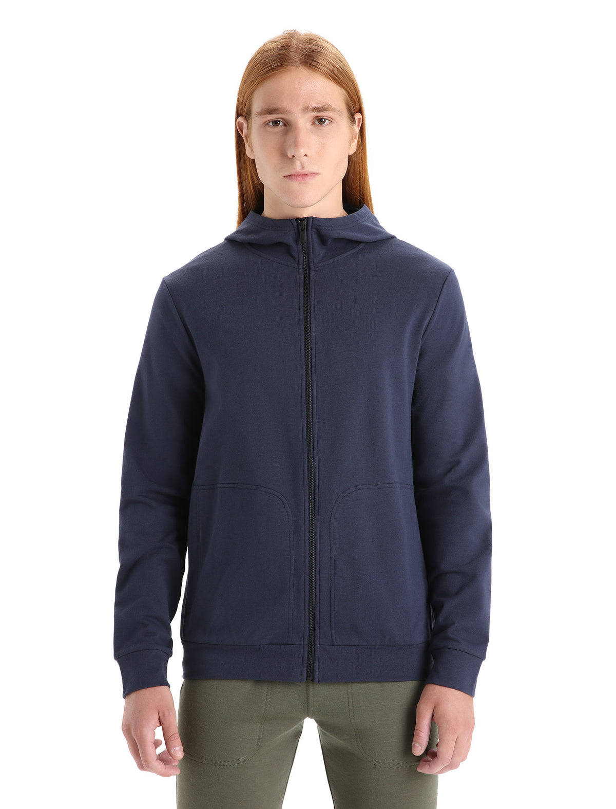 Men's Central Classic Long Sleeve Zip Hoodie Glacier - 1