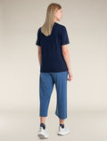 Women's Merino Linen Short Sleeve T-Shirt  - 4