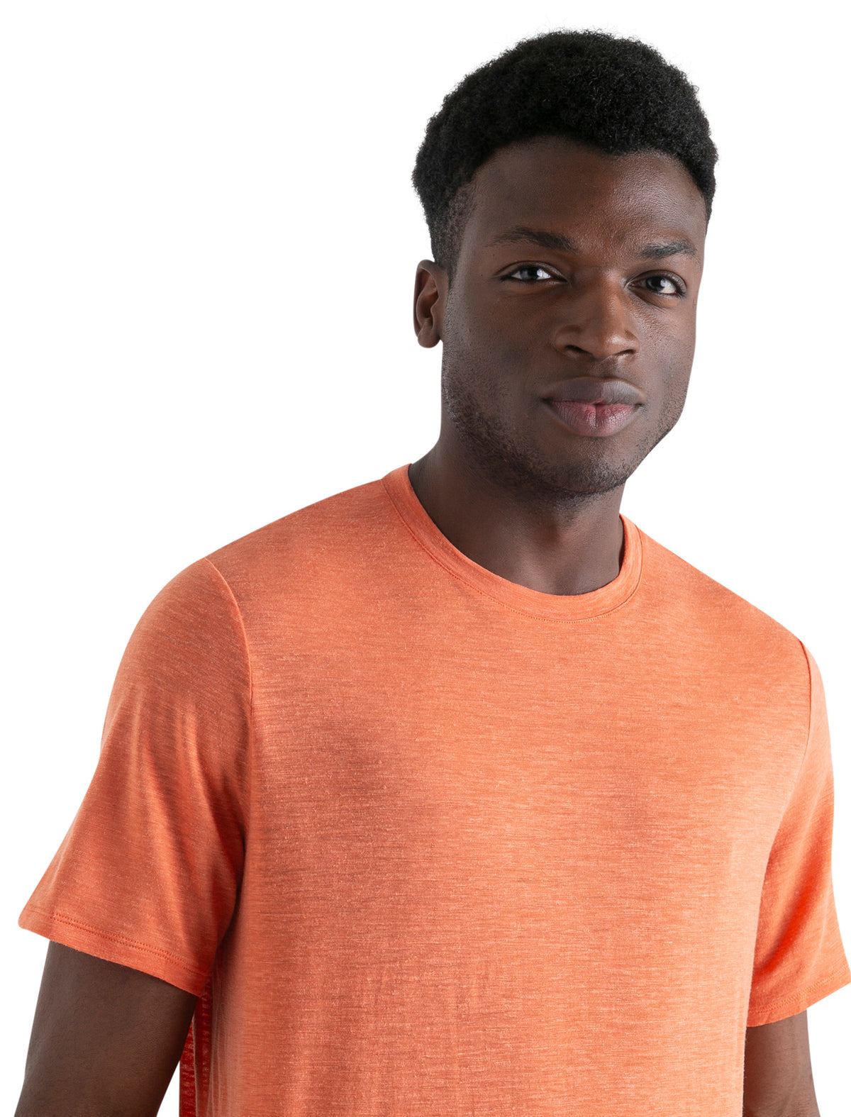 Men's Merino Linen Short Sleeve T-Shirt Ember - 5