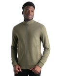 Men's Merino Blend Central Long Sleeve Zip Sweatshirt Loden - 5