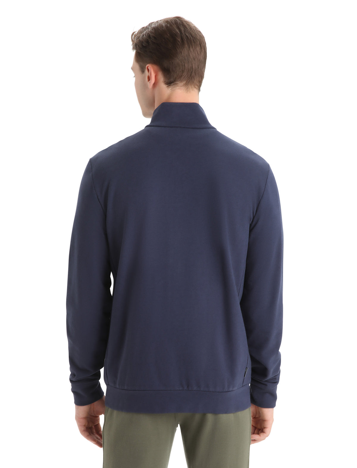 Men's Merino Blend Central Long Sleeve Zip Sweatshirt Glacier - 2