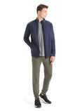 Men's Merino Blend Central Long Sleeve Zip Sweatshirt Glacier - 4