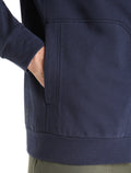 Men's Merino Blend Central Long Sleeve Zip Sweatshirt Glacier - 6