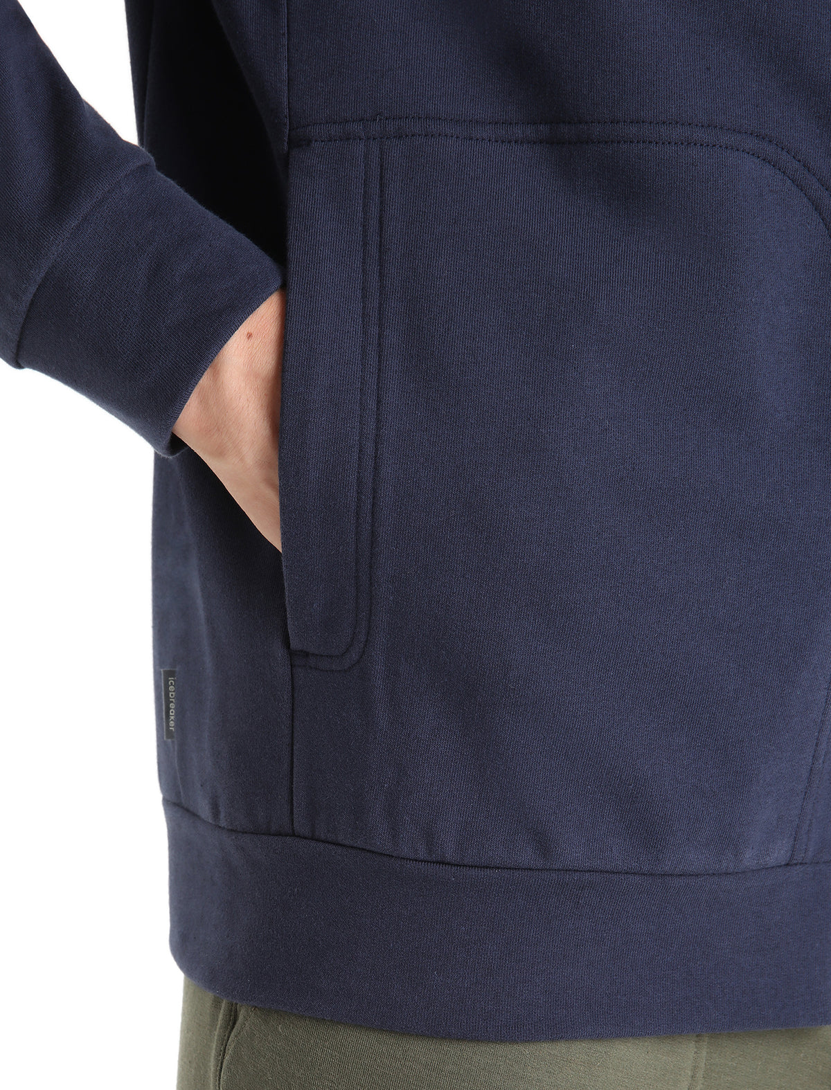 Men's Merino Blend Central Long Sleeve Zip Sweatshirt Glacier - 5