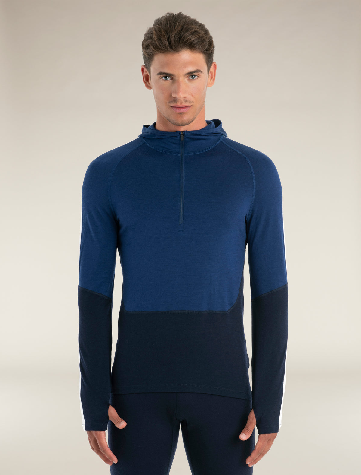 Men's Merino 200 Sonebula Long Sleeve Half Zip Thermal Hoodie  - 1