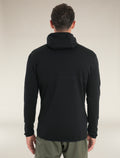 Men's Merino 560 Realfleece™ Elemental Long Sleeve Zip Hoodie Black - 2