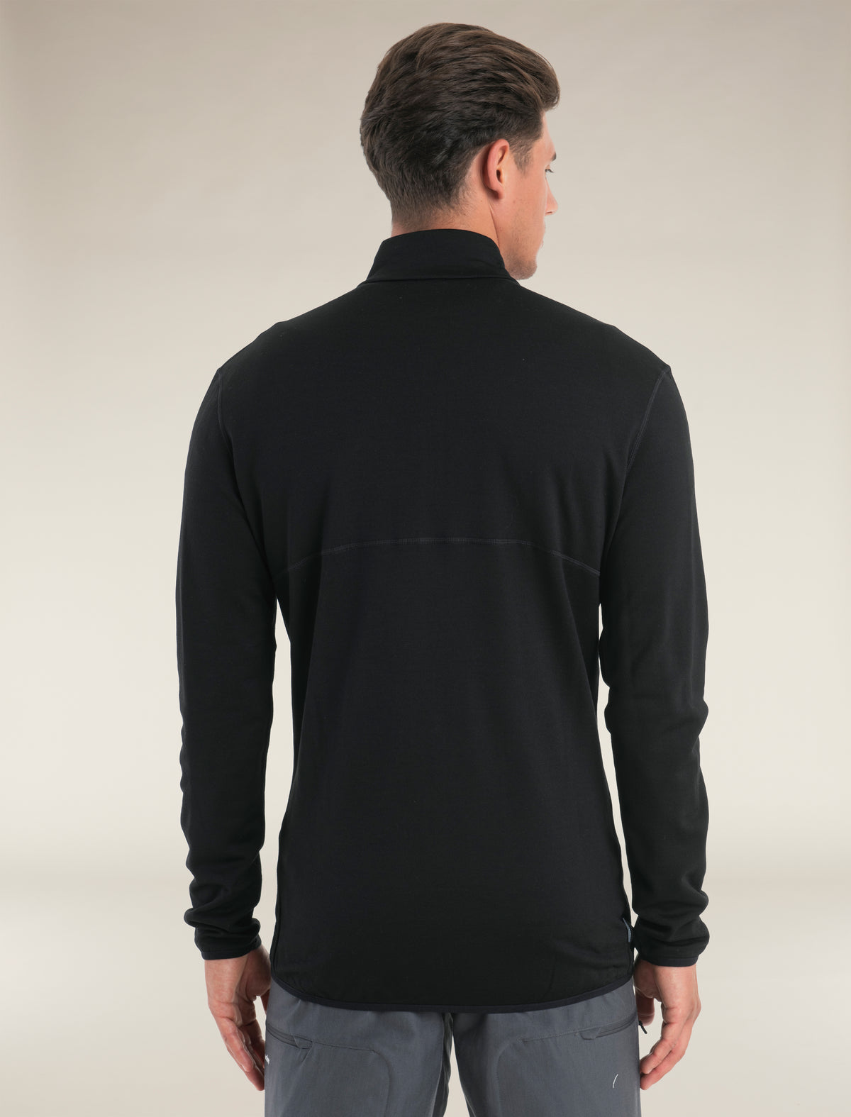 Men's Merino 560 Realfleece™ Elemental Long Sleeve Zip Black - 2