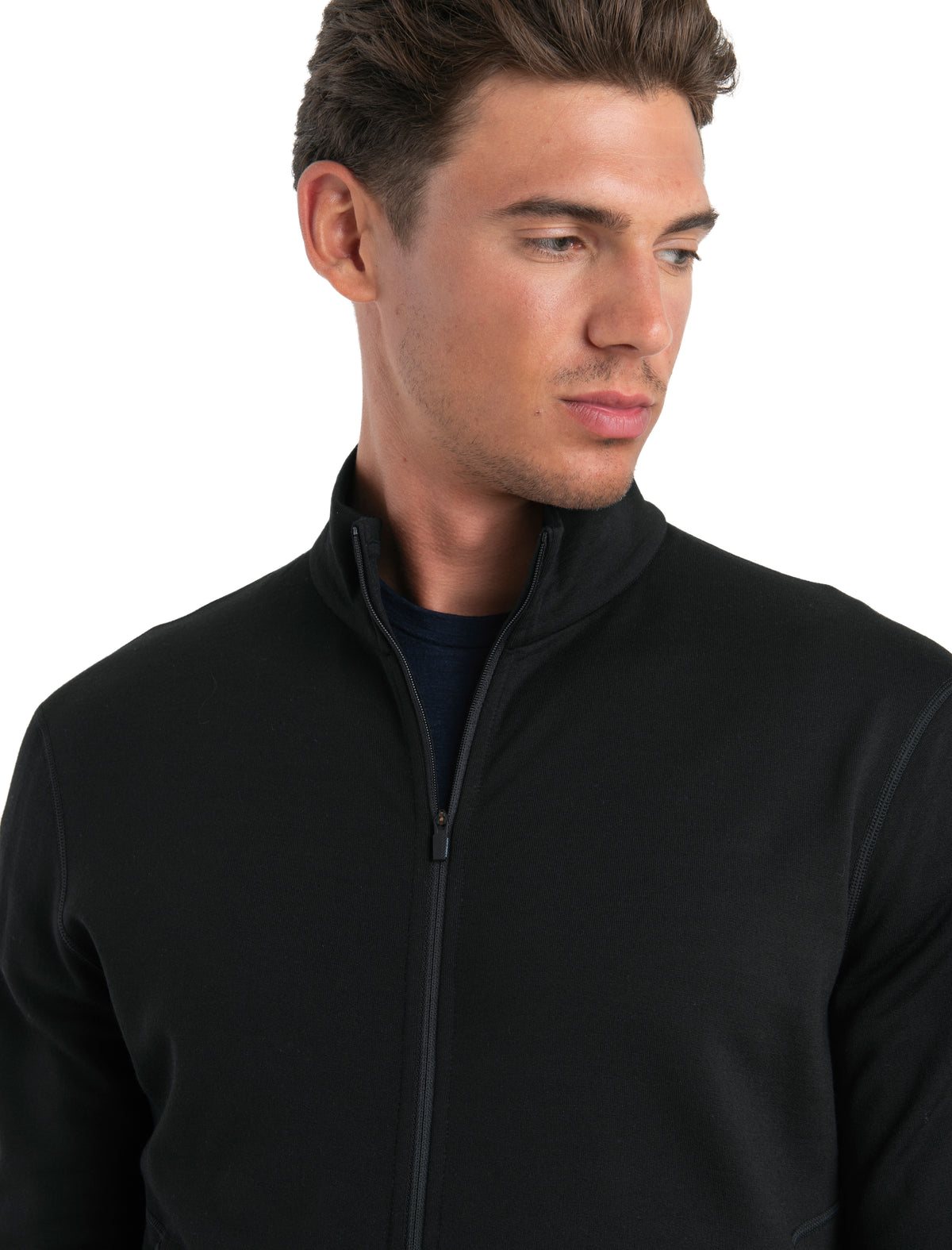 Men's Merino 560 Realfleece™ Elemental Long Sleeve Zip Black - 6