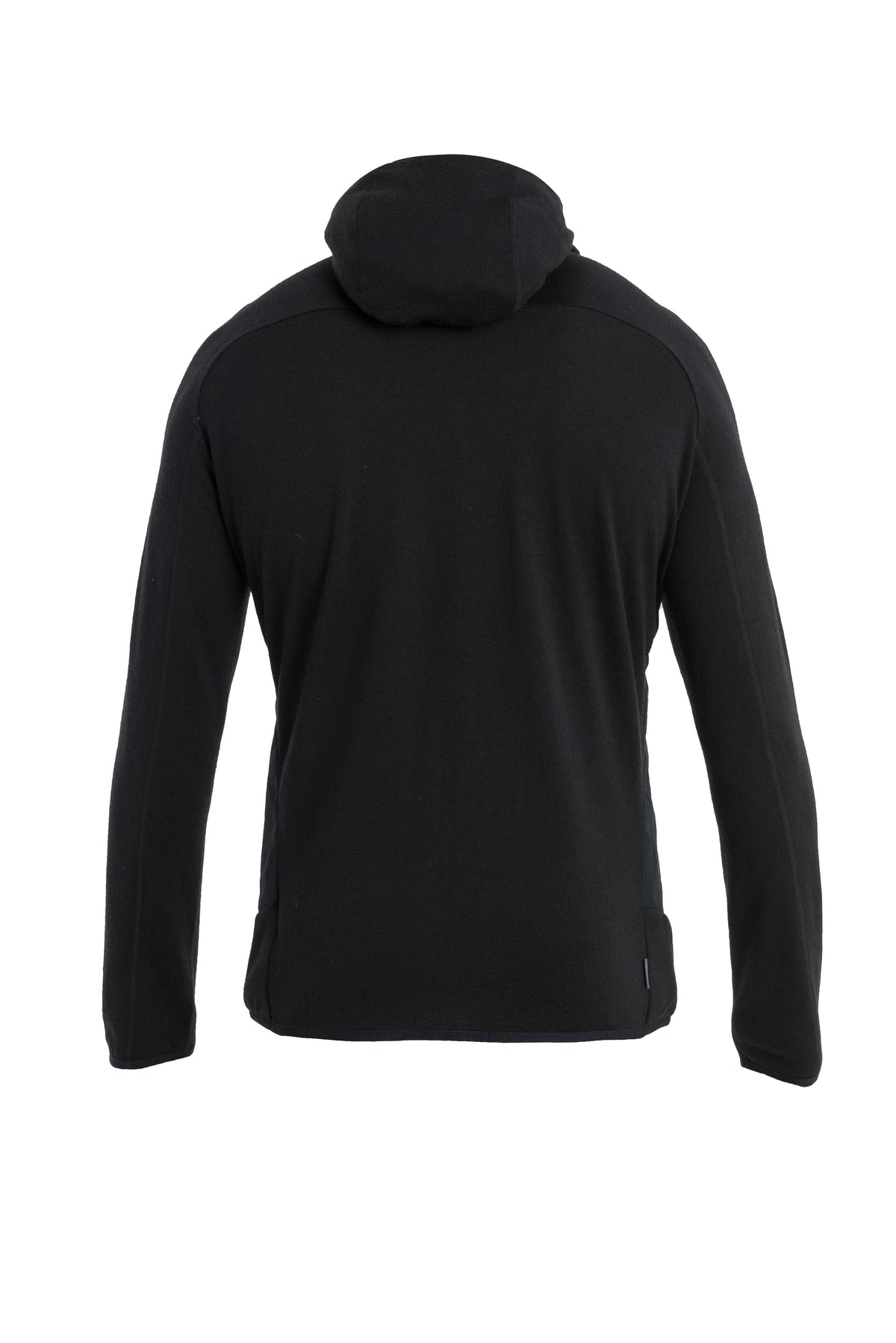 Men's Merino Blend Quantum Hybrid Long Sleeve Zip Hoodie Black - 6