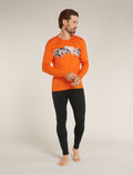 Men's Merino 200 Oasis Long Sleeve Crewe Thermal Top Remarkables  - 3
