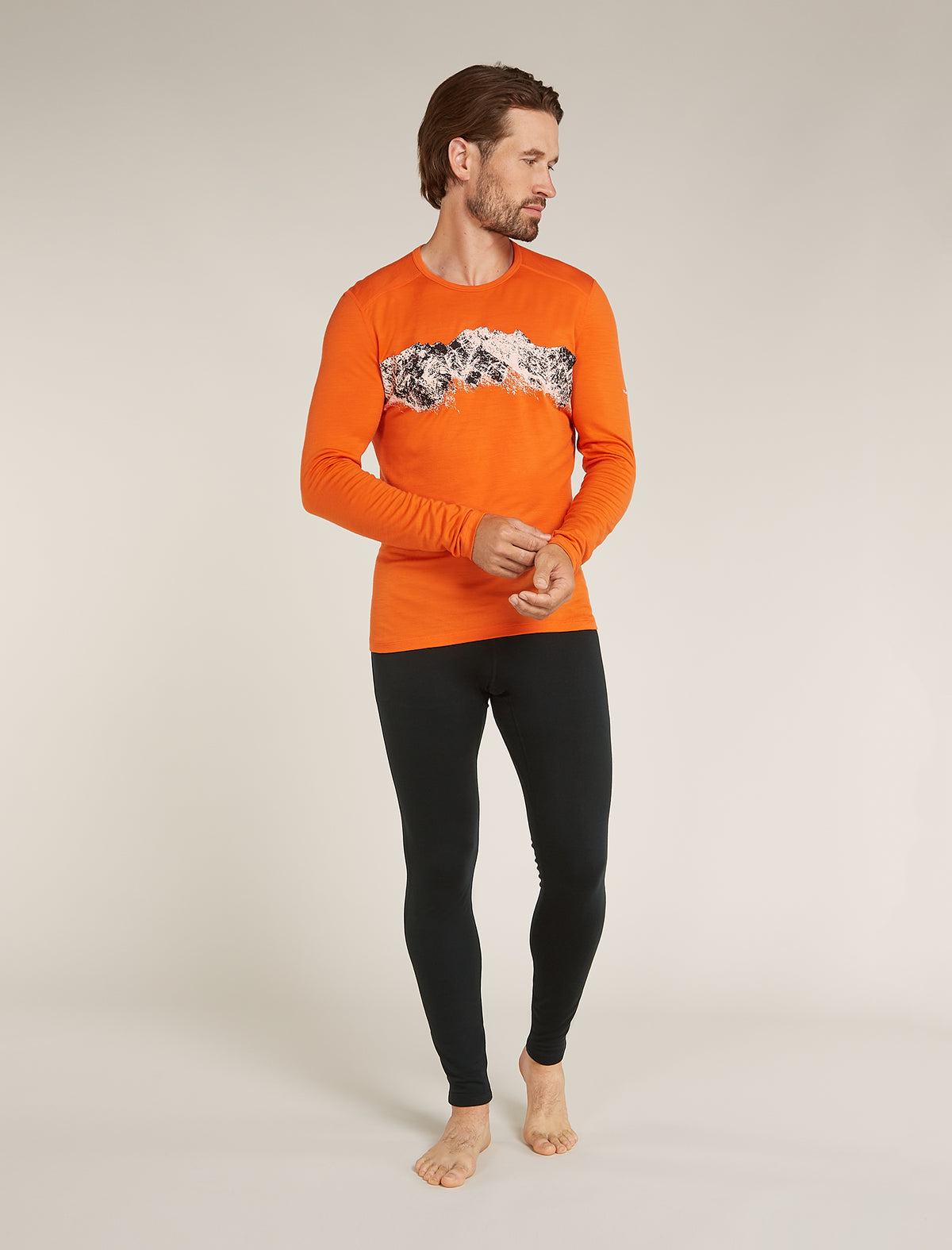 Men's Merino 200 Oasis Long Sleeve Crewe Thermal Top Remarkables  - 3