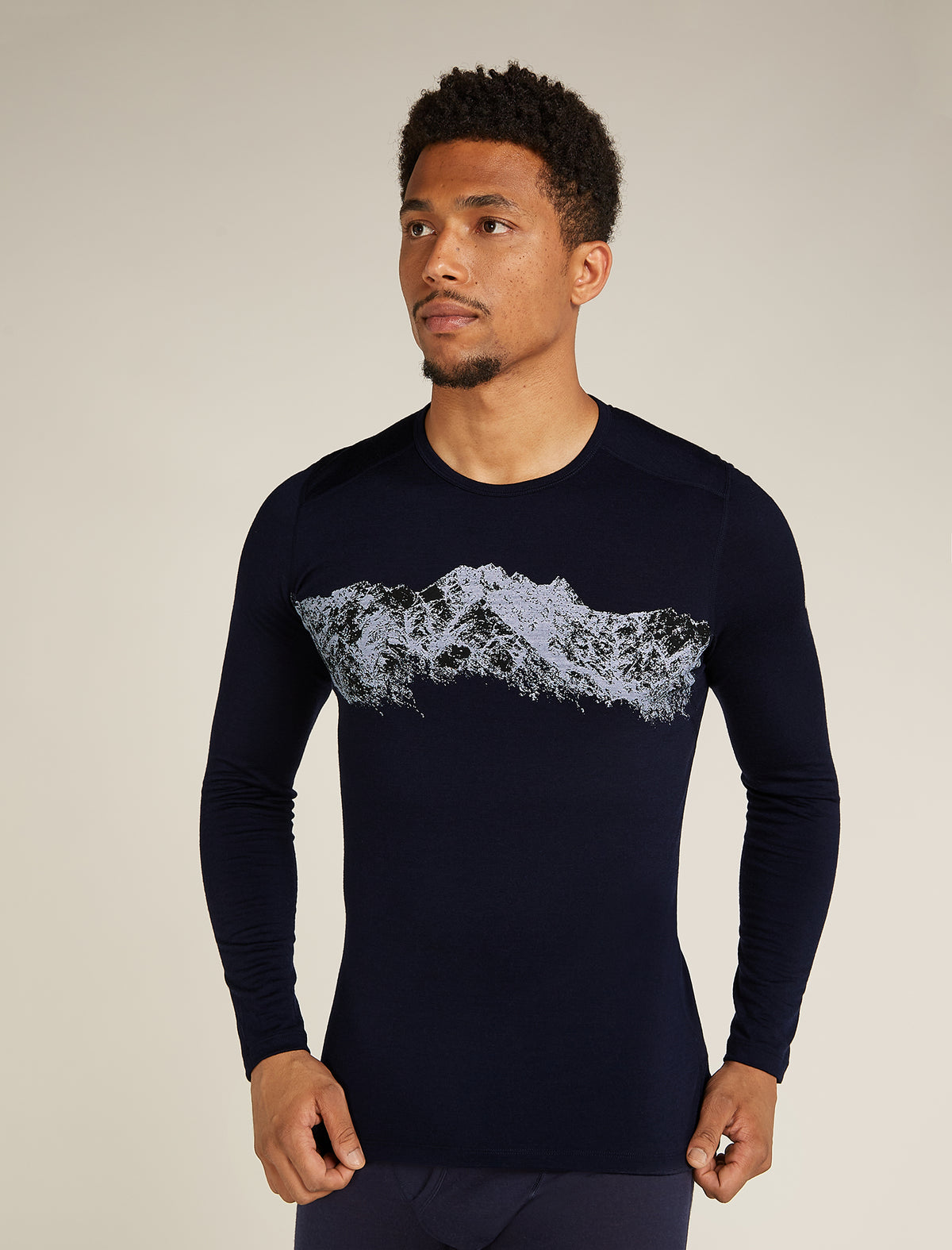 Men's Merino 200 Oasis Long Sleeve Crewe Thermal Top Remarkables  - 1