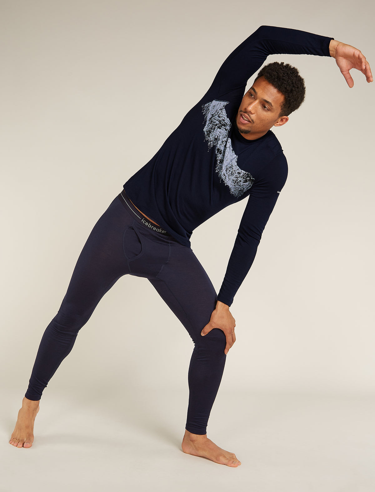 Men's Merino 200 Oasis Long Sleeve Crewe Thermal Top Remarkables  - 3