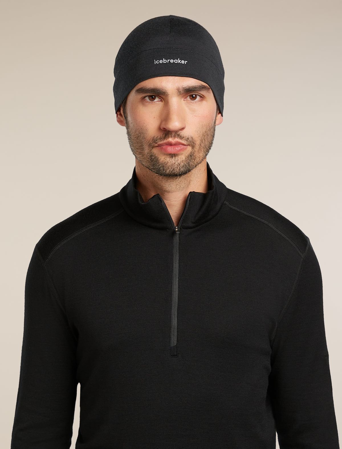 Unisex Merino 200 Oasis Beanie Black - 3