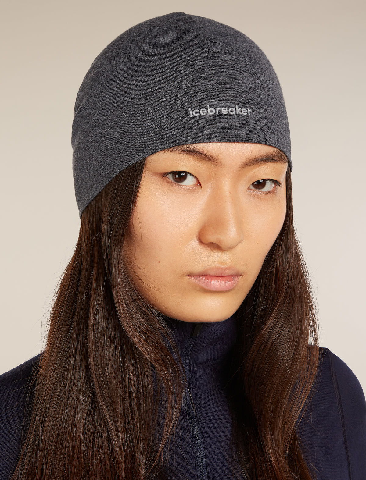 Unisex Merino 200 Oasis Beanie Jet Heather - 2