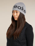Unisex Merino Icebreaker Beanie Alloy/Black - 5