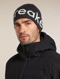 Unisex Merino Icebreaker Beanie Black/Ecru Heather - 5