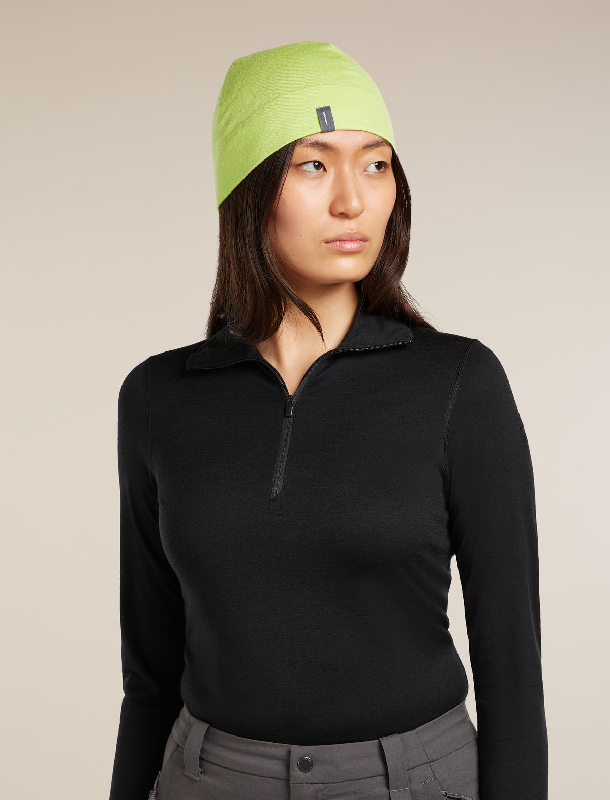 Unisex Merino 260 Ridge Beanie Peridot - 1