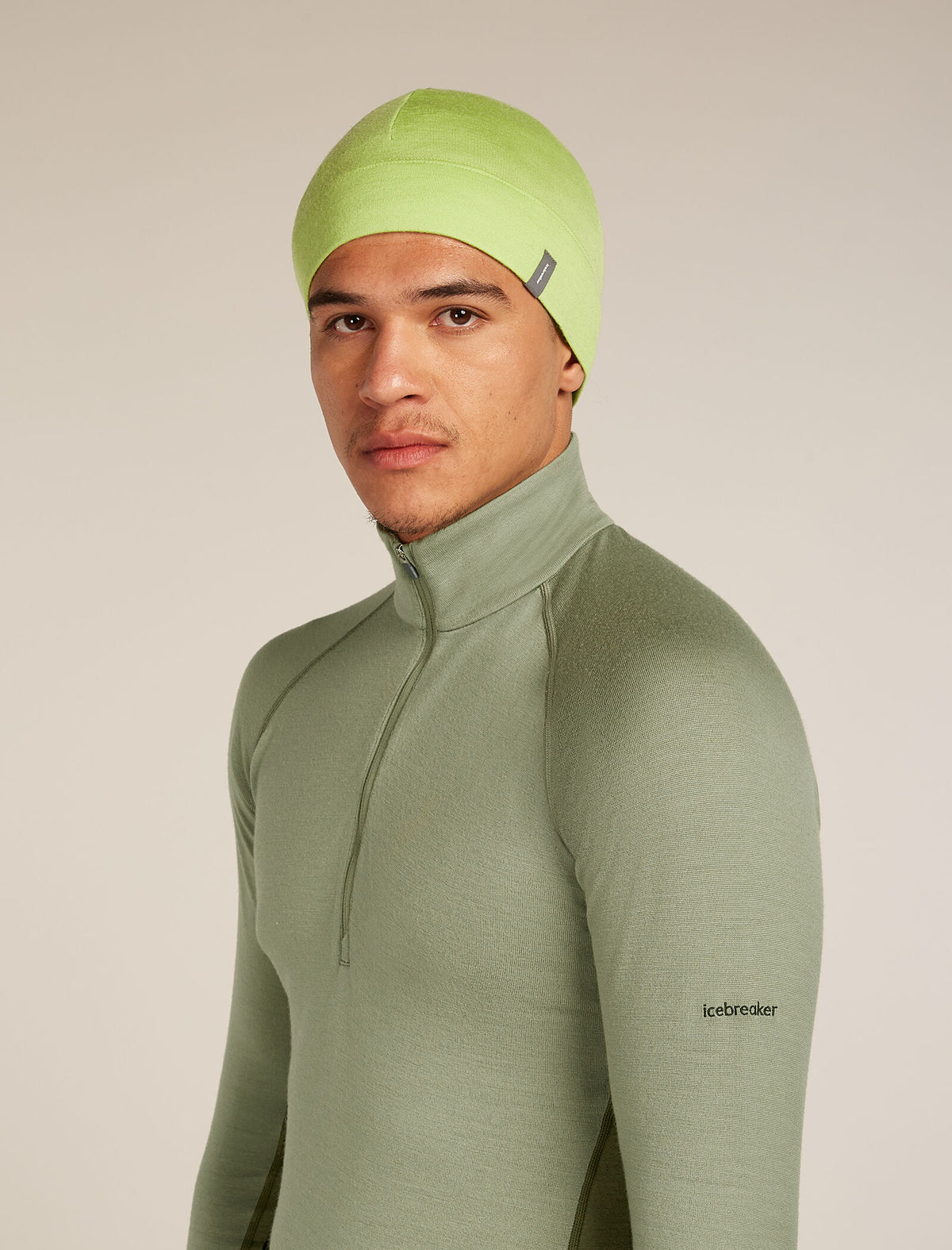 Unisex Merino 260 Ridge Beanie Peridot - 3