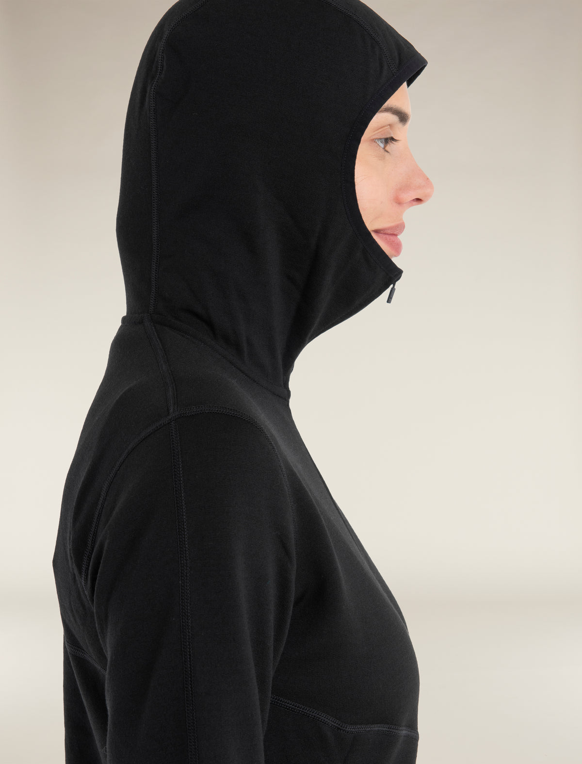 Women's Merino 560 Realfleece™ Elemental Long Sleeve Zip Hoodie Black - 3