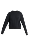 Women's Merino Blend 200 Crush Long Sleeve Sweatshirt Black - 4