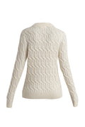 Women's Merino Cable Knit Crewe Sweater  - 7