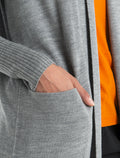 Women's Merino Iseo Long Cardigan Sweater Metro Heather - 6