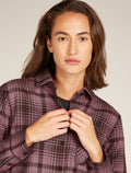 Women's Merino 200 Dawnder Long Sleeve Flannel Shirt Plaid  - 6