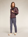 Women's Merino 200 Dawnder Long Sleeve Flannel Shirt Plaid  - 4