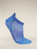 Men's Merino Blend Run+ Ultralight Micro Socks Baja/Brilliant - 4