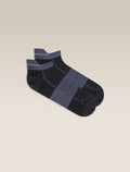 Men's Merino Blend Run+ Ultralight Micro Socks Black/Graphite - 1