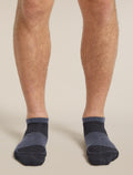Men's Merino Blend Run+ Ultralight Micro Socks Black/Graphite - 3