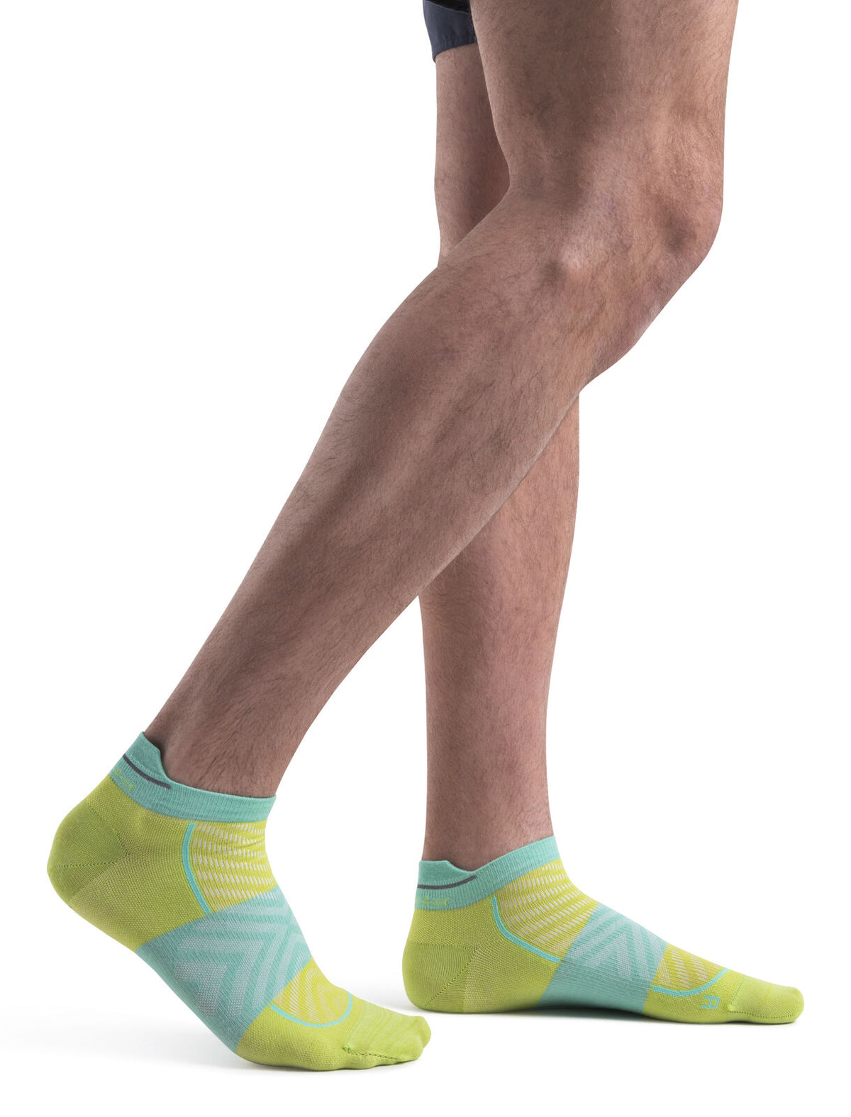 Men's Merino Blend Run+ Ultralight Micro Socks Hyper/aura - 1