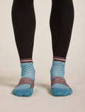Men's Merino Blend Run+ Ultralight Mini Socks Topaz/Java - 3