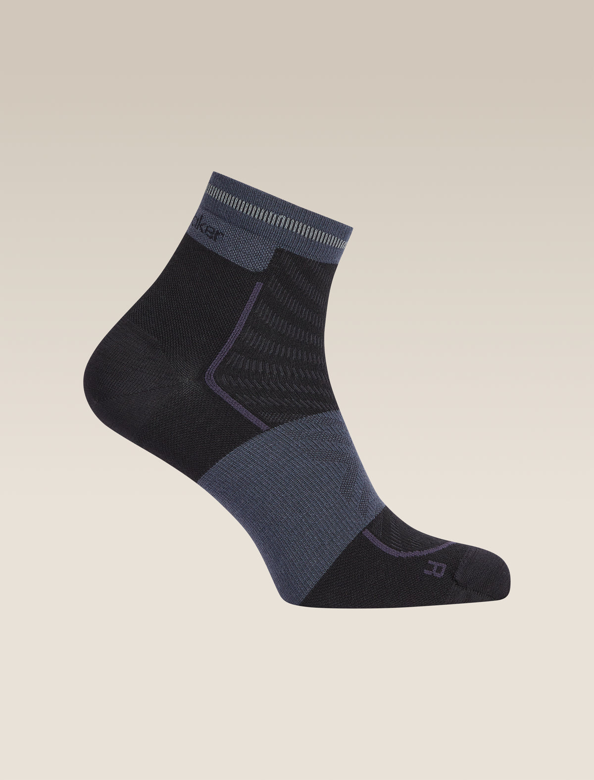 Men's Merino Blend Run+ Ultralight Mini Socks Black/Graphite - 5