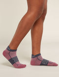 Women's Merino Run+ Ultralight Micro Socks Deco/Graphite - 2