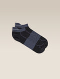 Women's Merino Run+ Ultralight Micro Socks Black/Graphite - 1