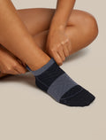 Women's Merino Run+ Ultralight Micro Socks Black/Graphite - 2