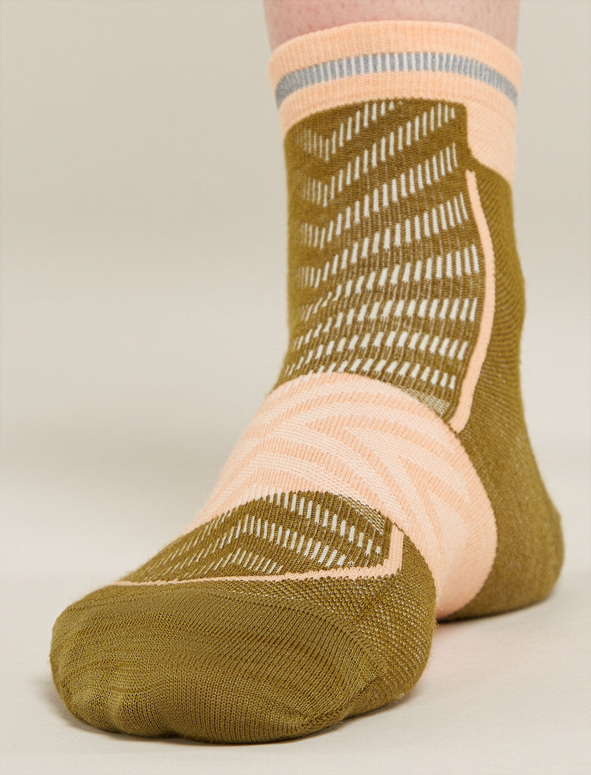 Women's Merino Blend Run+ Ultralight Mini Socks Algae/Feldspar - 3