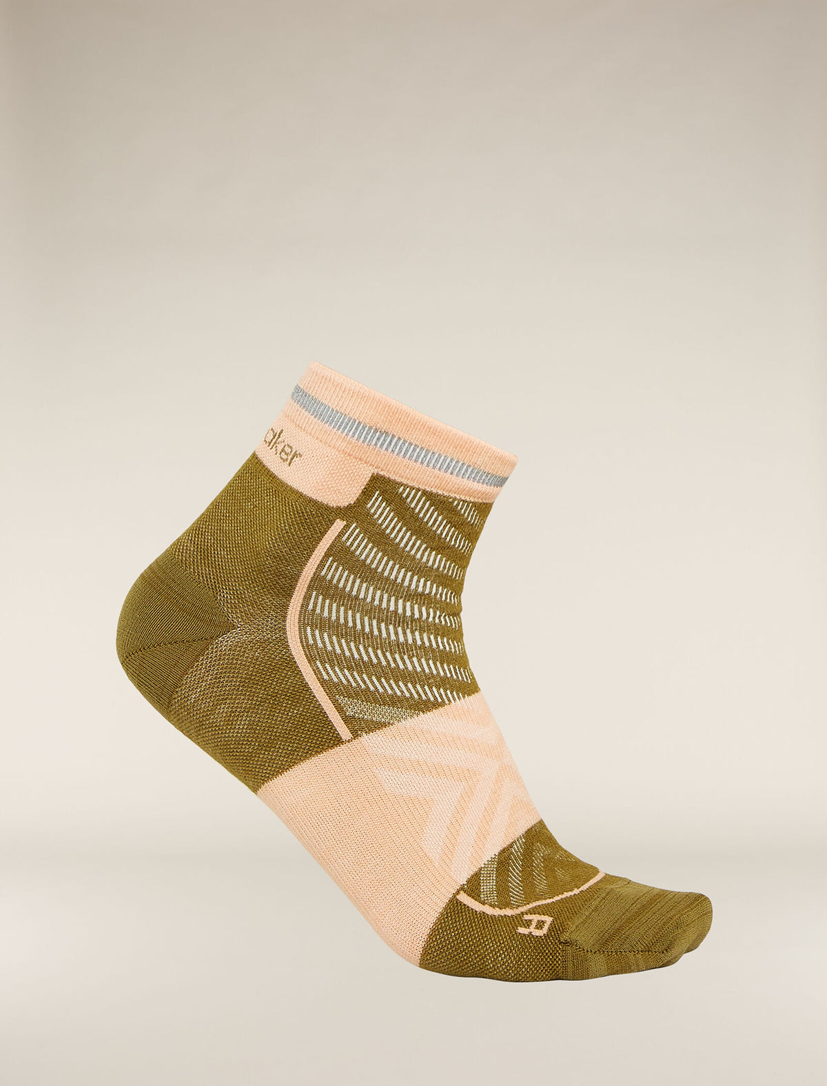 Women's Merino Blend Run+ Ultralight Mini Socks Algae/Feldspar - 4