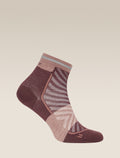 Women's Merino Blend Run+ Ultralight Mini Socks Java/Summit - 3